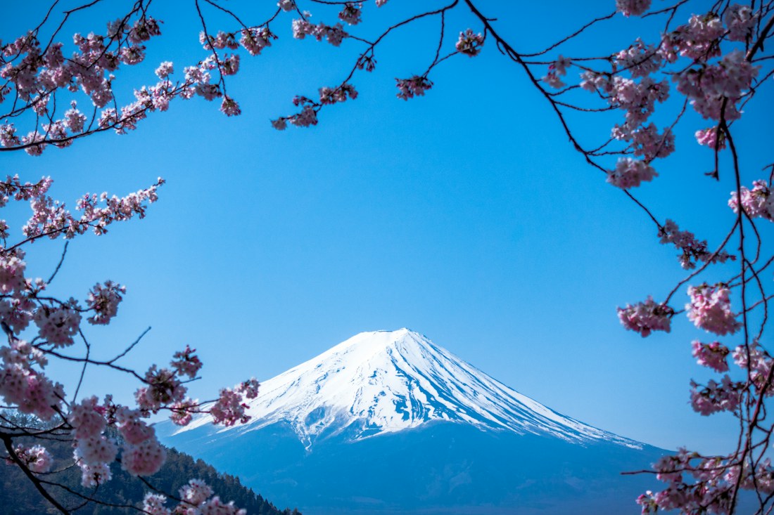 El monte Fuji y el paisaje japonés
